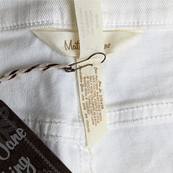 Matilda Jane Jeans 12 Ivory Off-White Skinny Stretch Classic Mid Rise Slimming - Picture 5 of 12